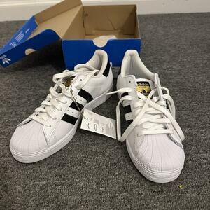 Adidas Originals Superstar Shoes Mens Sz 8 White Black Casual Sneakers